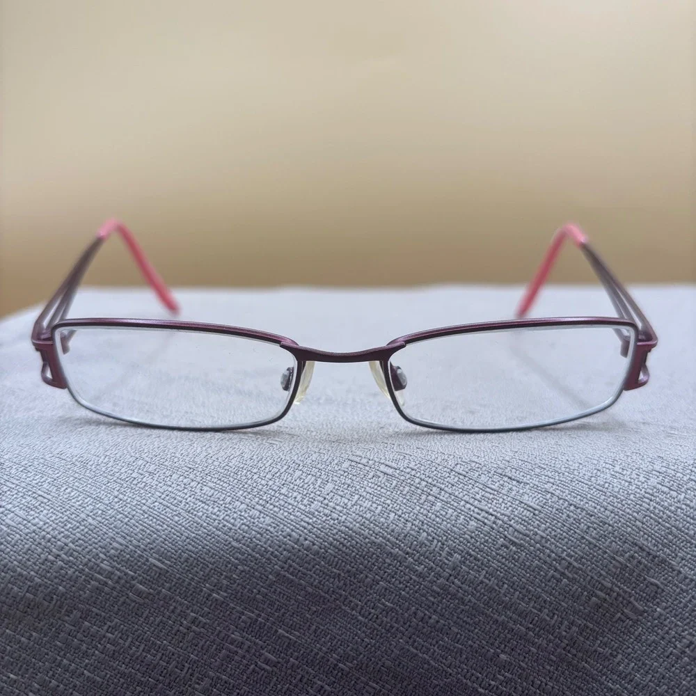 Eschenbach Humphrey's Eyeglass Frames Women 48-16 Burgundy Pink LibrarianCore